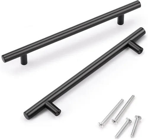 Miniatura 15 de Asas para gabinete de cocina, de acero inoxidable, color negro