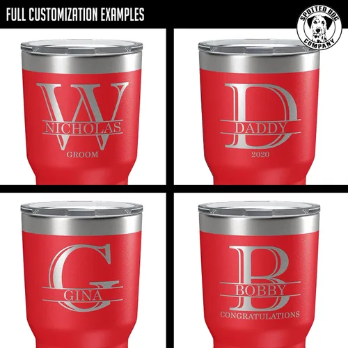 Miniatura 3 de Vaso personalizado de acero inoxidable aislado con tapa de 30 onzas (17 colores) con recubrimiento en polvo, grabado personalizado, idea de regalo