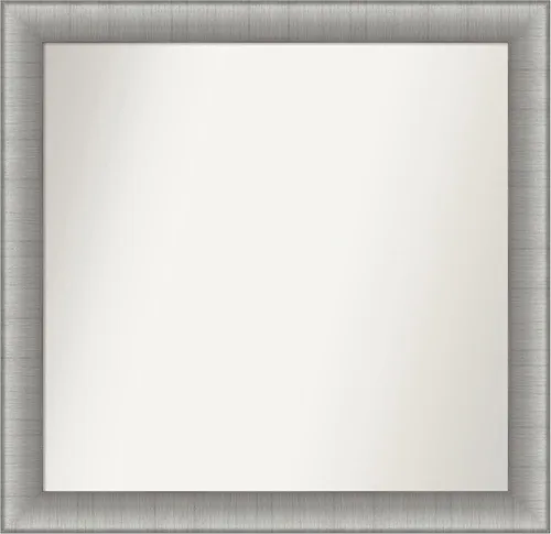 Miniatura 309 de Amanti Art Espejo de baño plateado para sobre fregadero, 28 x 47 pulgadas, espejo rectangular de plata imperial, marco de madera tradicional de gran