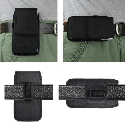 Miniatura 6 de Funda para teléfono de cintura para Xiaomi Redmi K30 Pro V 9 9A 9C 10X Redmi Note 9 9S 9 Pro Max cinturón clip caso nylon bolsa con trabillas