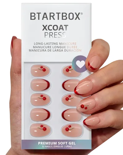 Miniatura 29 de BTArtbox Uñas Postizas Blancas Cortas a Presión - Uñas Postizas de Gel Suave en Forma de Almendra, Uñas Blancas con Pegamento para Uñas, Uñas