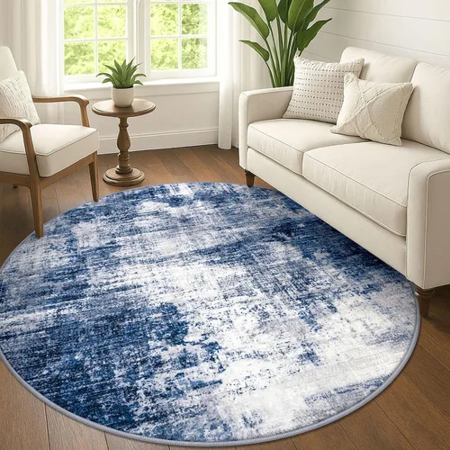 Miniatura 59 de IOHOUZE Alfombra pequeña abstracta de 2 x 3 pies, alfombra de entrada lavable para entrada interior, alfombras con respaldo de goma, alfombra gris