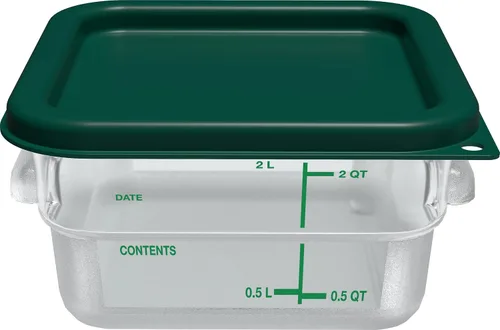 Miniatura 4 de Carlisle FoodService Products Squares - Recipiente cuadrado para almacenamiento de alimentos con diseño apilable para catering, bufés, restaurantes