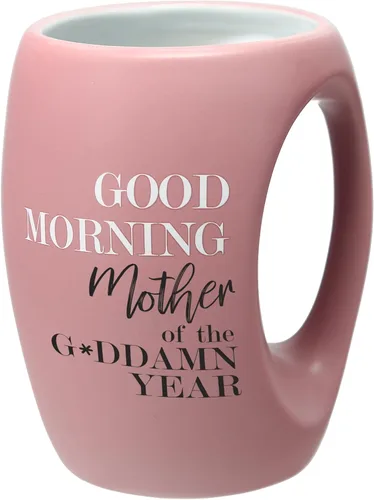 Miniatura 11 de Pavilion - Good Morning Gorgeous - Taza de café de 16 onzas con calentamiento de manos, color morado Púrpura