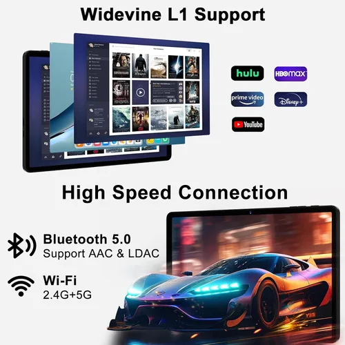 Miniatura 5 de Tableta 11 pulgadas Android 14 Tabletas, 24GB+256GB+1TB Expand, tableta Android con 8000mAh, Octa-Core, 13MP+5MP Cámara, Pantalla táctil IPS, WiFi