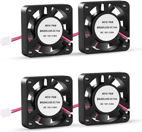 UMLIFE Ventilador de enfriamiento de impresora 3D de 1.575 in x 1.575 in x 0.394 in, ventilador de ventilador de rodamiento de aceite DC 12V