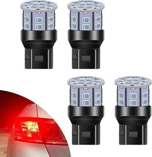 Miniatura 8 de 1156 Foco LED ámbar 12V-24V superbrillante 7506 1141 BA15S P21W 1003 foco LED para luces intermitentes de señal, luces traseras de freno, luces
