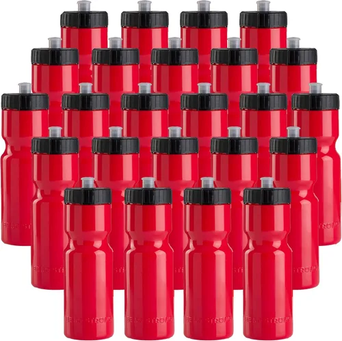 Miniatura 8 de 50 Strong Paquete de 24 botellas de agua a granel – Botellas deportivas sin BPA de 22 onzas con tapa superior fácil de abrir – fabricadas en Estados