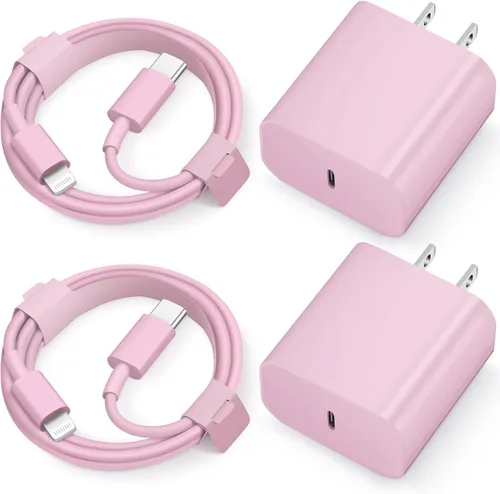 Miniatura 9 de iPhone 14 13 12 11 Super Fast Charger [2Pack] cargador 20W Rapid USB C Wall Charger Block with 6FT Fast Charging Cable Compatible with iPhone