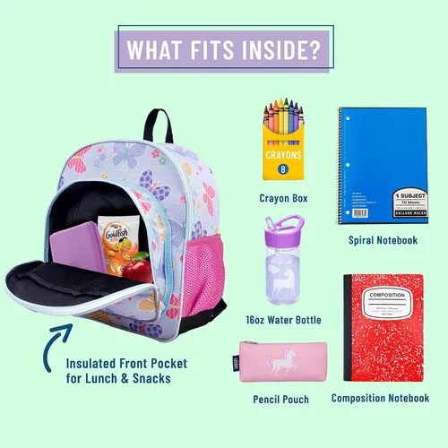 Miniatura 3 de Wildkin - Mochila de 12 pulgadas para niña.