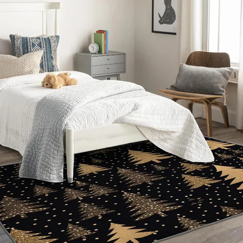 Miniatura 2 de Alfombra de oso de 2 x 3 pies, alfombra de Navidad para entrada, sala de estar, dormitorio, alfombra de animales salvajes, decoración de habitación