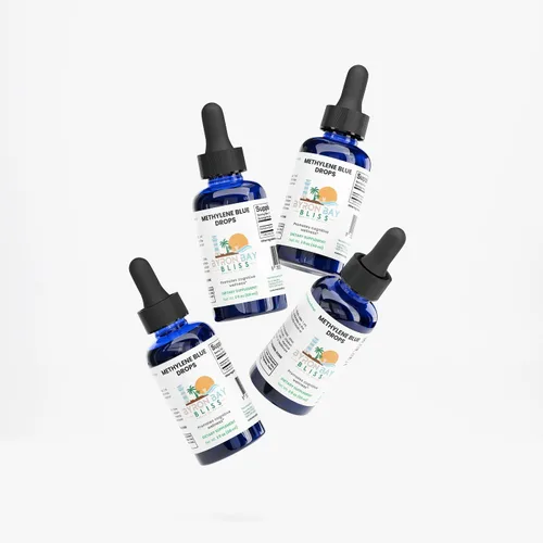 Miniatura 9 de Gotas de azul de metileno, apoyo cognitivo, 10 mg de polvo azul de metileno, forma líquida, 2 fl oz (2.0 fl oz), apoya la energía celular