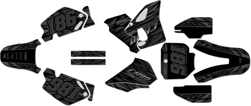Miniatura 7 de Kit de gráficos para Honda CR 80 (1998-2003) Twitch Series Rojo de 16 mil, kit de calcomanías gráficas de carreras personalizadas, sin plásticos