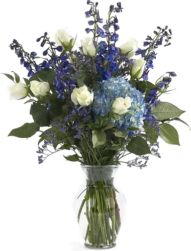 Miniatura 3 de Floral Supply Online - Florero de 8”, florero de cristal decorativo para arreglos florales, bodas, decoración del hogar u oficina.