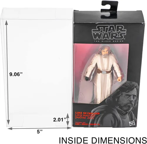 Miniatura 2 de Fundas protectoras compatibles con figuras de acción estándar de 6 pulgadas de Star Wars Black Series (paquete de 10)