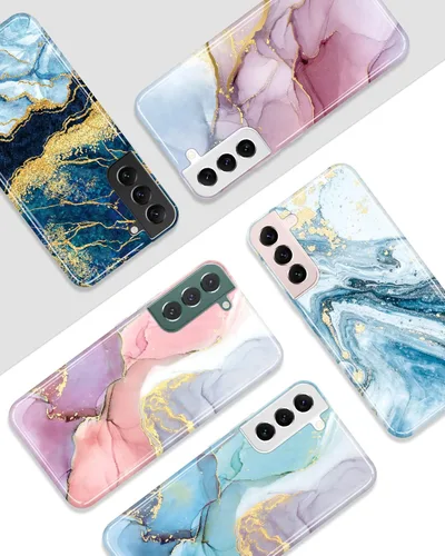 Miniatura 7 de Funda para Galaxy S22 con purpurina dorada, delgada, a prueba de golpes, TPU suave de goma de silicona, funda de teléfono para Samsung Galaxy S22 5G