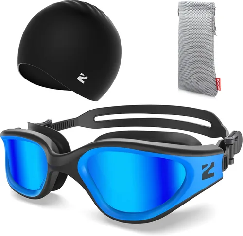Miniatura 11 de ZIONOR Gafas de natación para adultos, G1 Air con protección UV antivaho y a prueba de fugas, ajuste cómodo para adultos, hombres y mujeres, incluye