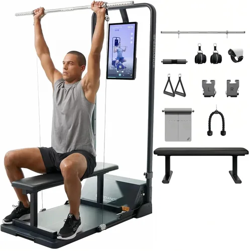 Miniatura 10 de Speediance Gym Monster Smart Home Gym, máquina de entrenamiento de fuerza multifuncional, estación de entrenamiento de jaula de potencia Smith