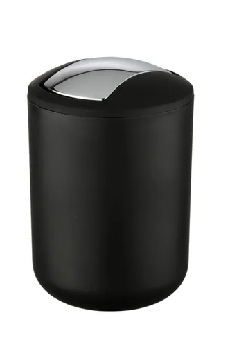 Miniatura 9 de WENKO 21211100 Cubo giratorio Brasil Black S - irrompible, capacidad 2 L, elastómero termoplástico (TPE), 5.5 x 7.5 x 5.5 in, negro
