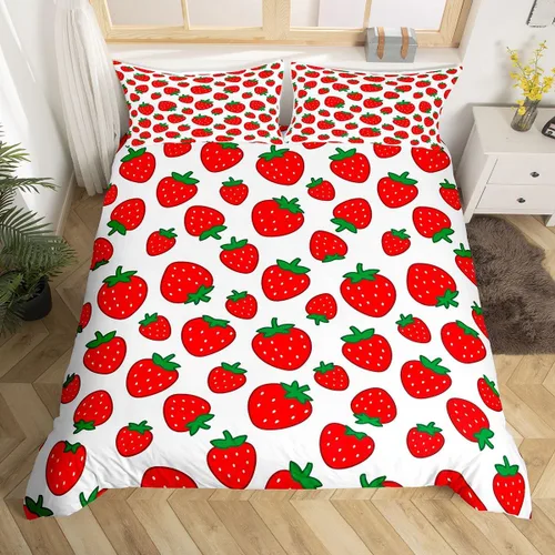 Miniatura 14 de Feelyou Funda de edredón con estampado de perro, tamaño individual, funda de edredón de cachorro de caricatura, lindo juego de ropa de cama
