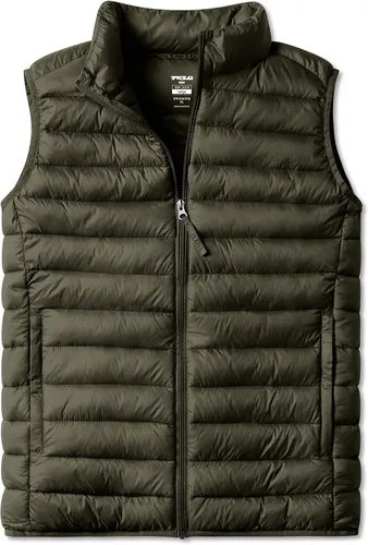 Miniatura 8 de TSLA Chaleco acolchado ligero y plegable para hombre, resistente al agua, para invierno y exteriores