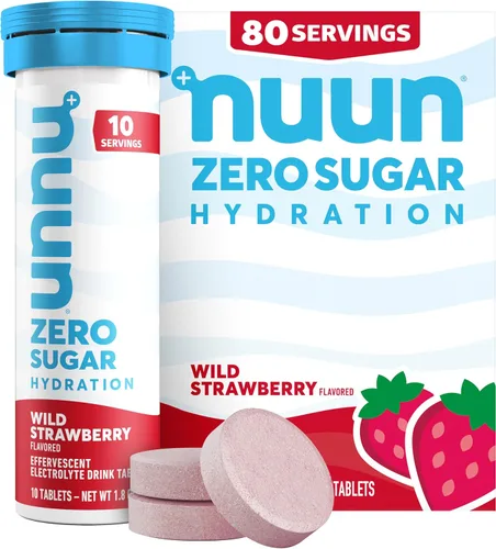 Miniatura 8 de Nuun Tabletas de electrolitos de hidratación sin azúcar, sodio, potasio, cloruro, calcio, magnesio, sabores de frutas ligeros y deliciosos, sin