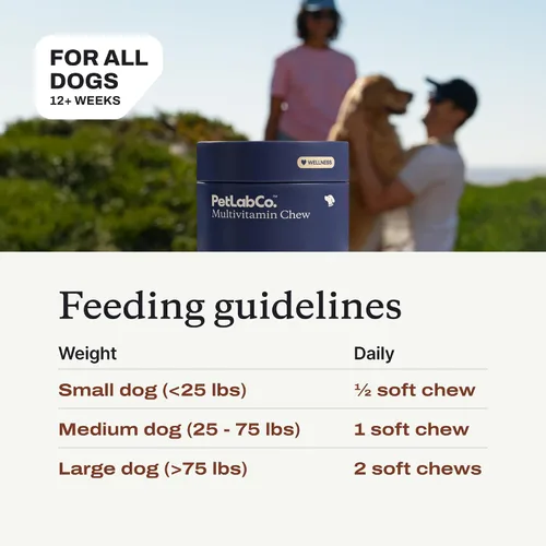 Miniatura 6 de PetLab Co. Multivitamínico para perros 22 en 1 - Apoyo a la respuesta inmune del perro, piel, pelaje, articulaciones y salud general - Vitaminas A