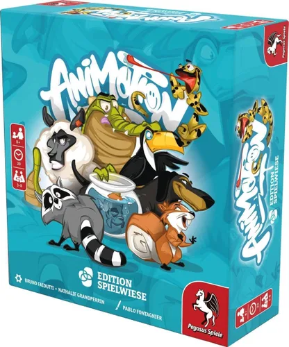 Miniatura 2 de Pegasus Spiele Animotion - Juego de cartas para 3 a 8 jugadores - Juegos de cartas para la familia - 20 minutos de juego - Juegos para la noche