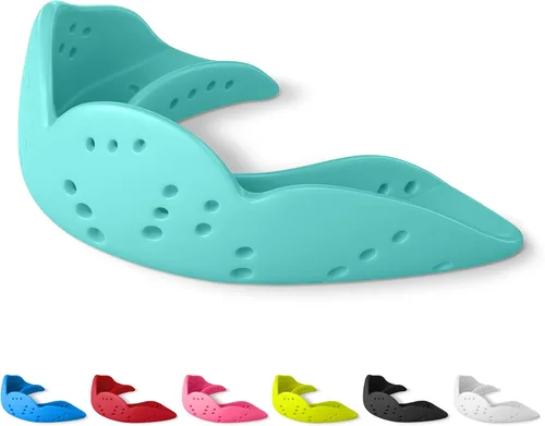 Miniatura 21 de SISU Aero - Protectores bucales 0.06 pulgadas, ajuste a la medida, protector bucal deportivo, para jóvenes y adultos, S