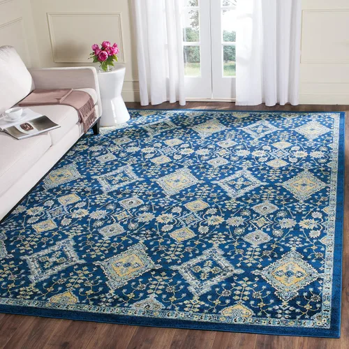 Miniatura 19 de SAFAVIEH Evoke Collection EVK224G - Alfombra decorativa bohemia y oriental que no desprende pelusa, para sala de estar y dormitorio, 2 pies 2