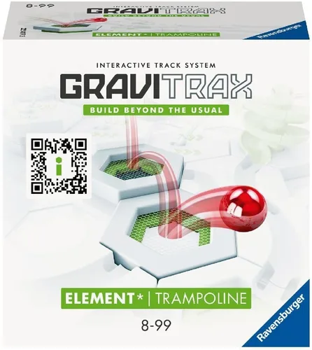 Ravensburger GraviTrax: Accesorio de trampolín | Carrera de canicas y juguete STEM para niños y niñas de 8 años en adelante | Accesorio para el
