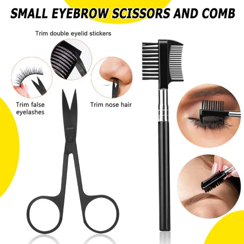 Miniatura 4 de 8 en 1 kit de aseo de cejas, herramienta multiusos exfoliante dermaplaning, maquinilla de afeitar facial masculina y femenina, afeitadora facial