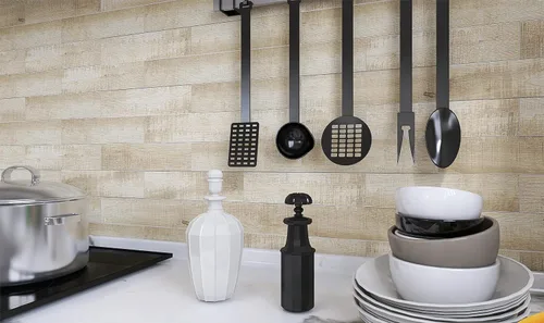 Miniatura 6 de COLAMO Pelar y Pegar Azulejos para Salpicaduras, Paneles de Shiplap Falsos de Atenas Gris Oscuro Gruesos de 1 Pieza, Paneles de Madera Autoadhesivos