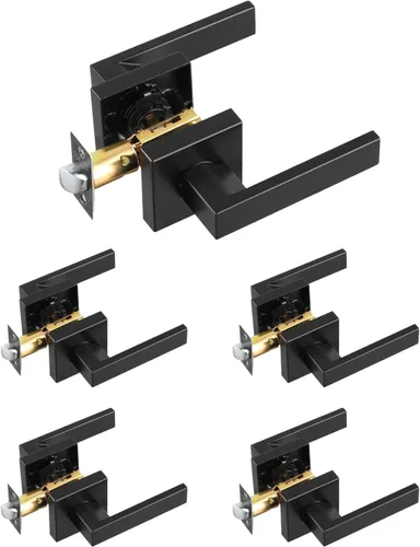 Miniatura 12 de VEVOR Pomo de puerta de entrada con llave, perilla de puerta de níquel satinado con bola redonda, exterior con llave y cerradura de giro de pulgar