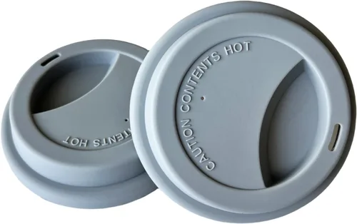 Miniatura 20 de Fundas de silicona para tazas, tapas de silicona reutilizables para tazas, tazas y tazas flexibles, tapas de tazas calientes para café, color negro