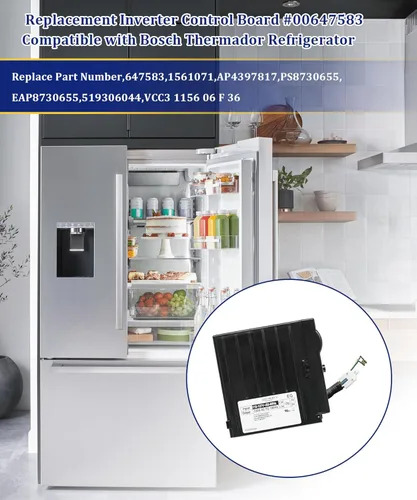 Miniatura 2 de 00647583 Placa de control del inversor de refrigerador se adapta a Bosch B22CS30, B22CS50, B22CS80 Series, VCC3 1156 06 F 36 Placa inversora que