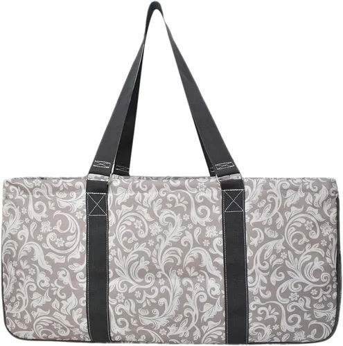 Miniatura 75 de NGIL Bolsa de comestibles reutilizable extra grande plegable de gran tamaño para comestibles, almacenamiento, picnic, playa, Bronco-negro occidental