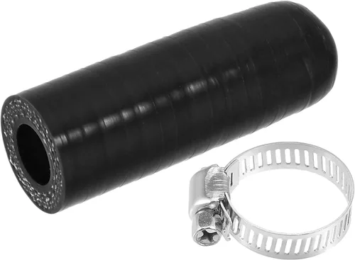 Miniatura 15 de uxcell 1 Unidades 0.236 in ID silicona refrigerante tapa con abrazadera para calentador de refrigerante derivación vacío puerto de agua negro