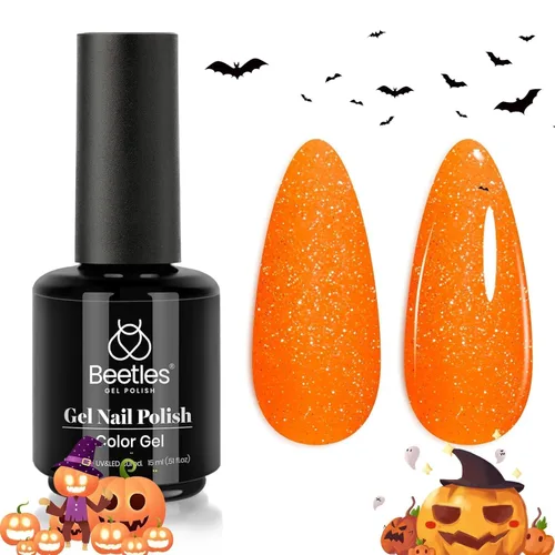 Miniatura 162 de Beetles - Esmalte de uñas de gel marrón – 0.5 onzas líquidas de esmalte de gel marrón oscuro, lámpara LED UV para uñas, regalo de manicura para I