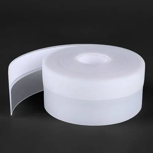 Miniatura 8 de Dstorelhp Burletes mejorados, tapón de puerta sin residuos, tira de sellado de silicona para puertas, ventanas y ducha, transparente, 16.4 pies