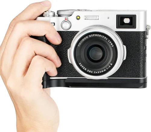 Miniatura 2 de JJC HG-X100V Fuji X100V Empuñadura de mano, Fuji X100V Grip, Arca Swiss Tipo Quick Release QR, antideslizante Metal Holder Hand Grip, aluminio Aloy