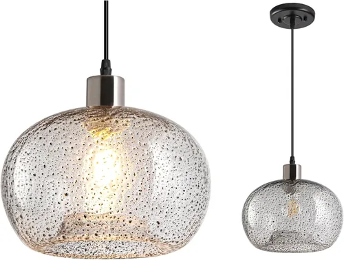 Miniatura 7 de Lámpara colgante de estilo moderno que funciona con pilas con control remoto, mini lámpara colgante de isla de cocina, lámparas colgantes sobre