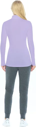 Miniatura 3 de Natural Uniforms Camiseta de manga larga con cuello alto falso para mujer