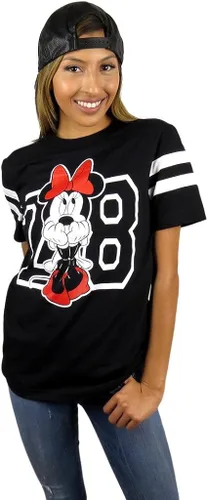 Miniatura 5 de Disney - Camiseta de fútbol de Minnie Mouse Varsity para mujer