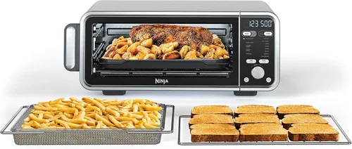 Horno de encimera Ninja SP301 Dual Heat Air Fry de 13 en 1 con altura extendida, capacidad XL, función de volteo hacia arriba y hacia afuera para