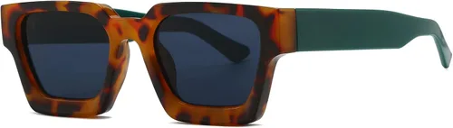 Miniatura 78 de AIEYEZO Gafas de sol cuadradas para mujeres y hombres, gafas de sol cuadradas con montura gruesa, estilo de diseñador simple