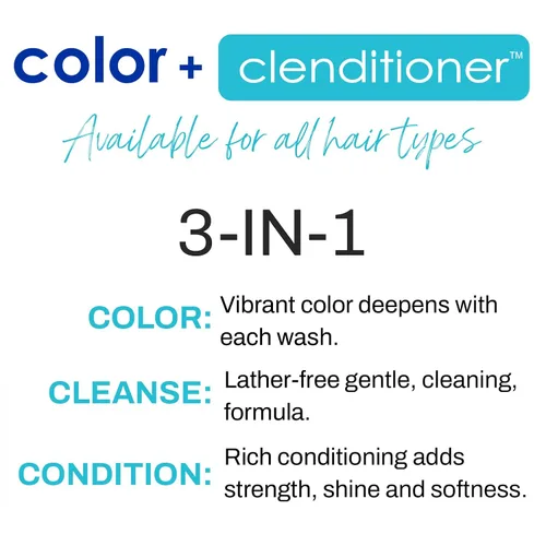 Miniatura 3 de KERACOLOR Kit de 3 en 1 (Limpieza + Acondicionador + Color) Tinte semipermanente azul para el cabello y acabado en aerosol para el cabello, 10 onzas