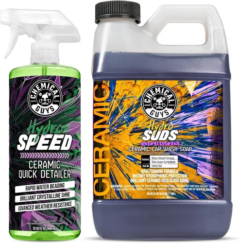 Miniatura 11 de Chemical Guys HydroSpeed - Detalle rápido de cerámica, seguro para automóviles, camiones, SUV, motocicletas, caravanas y más, 32 onzas líquidas