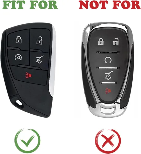 Miniatura 2 de TANDRIVE Funda para llavero para Chevy Equinox Traverse Blazer EV GMC Acadia Terrain 2026 2025 2024 y Buick Envision 2026-2021, 5 botones, silicona