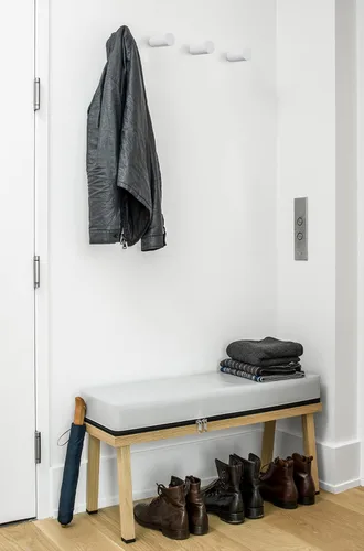 Miniatura 5 de FANATU Ganchos de Pared de Madera para Abrigatos Montados en la Pared (4 Paquetes) Ganchos para Sombreros, Percha Individual para Abrigos